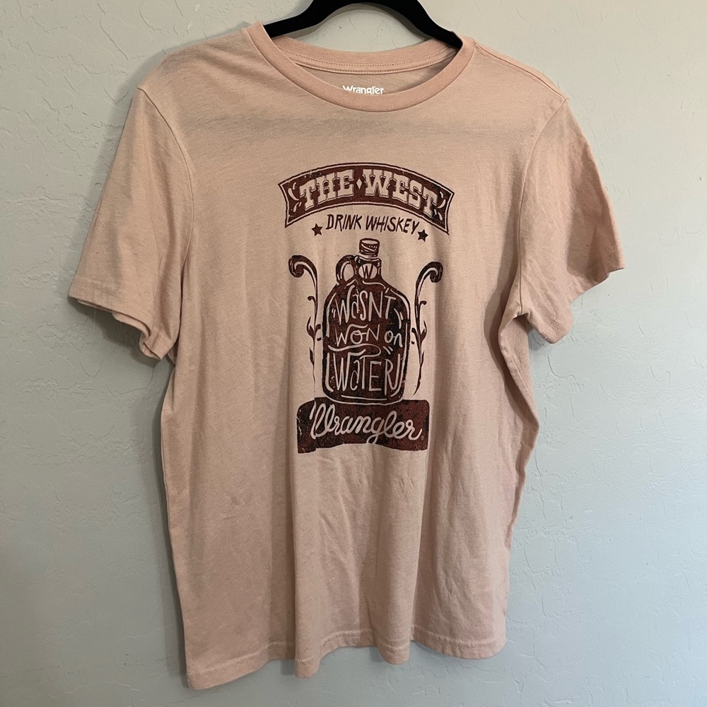 Wrangler pink graphic tee